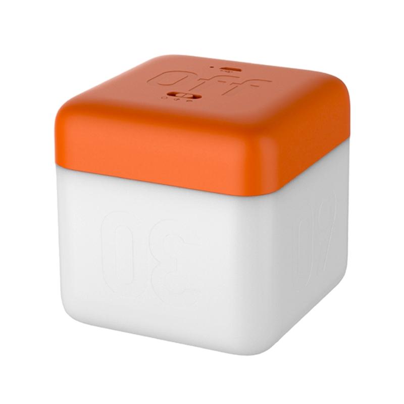 Светодиодный ночник с таймером, USB-перезаряжаемый, квадратный, с перекидным переключателем, регулируемой яркостью, прикроватная настольная лампа с таймером 5/15/30/60 минут