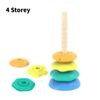 Красочная Радужная Вращающаяся Башня Игрушка-Пирамидка Для Младенцев От 6 Месяцев До 2 Лет С Увлекательными Функциями
