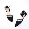 2025 Summer New Fashionable Women's Elegant Single Shoe Buckle Sexy Pointed Point Comfortable Soft Bottom Women's Sandals