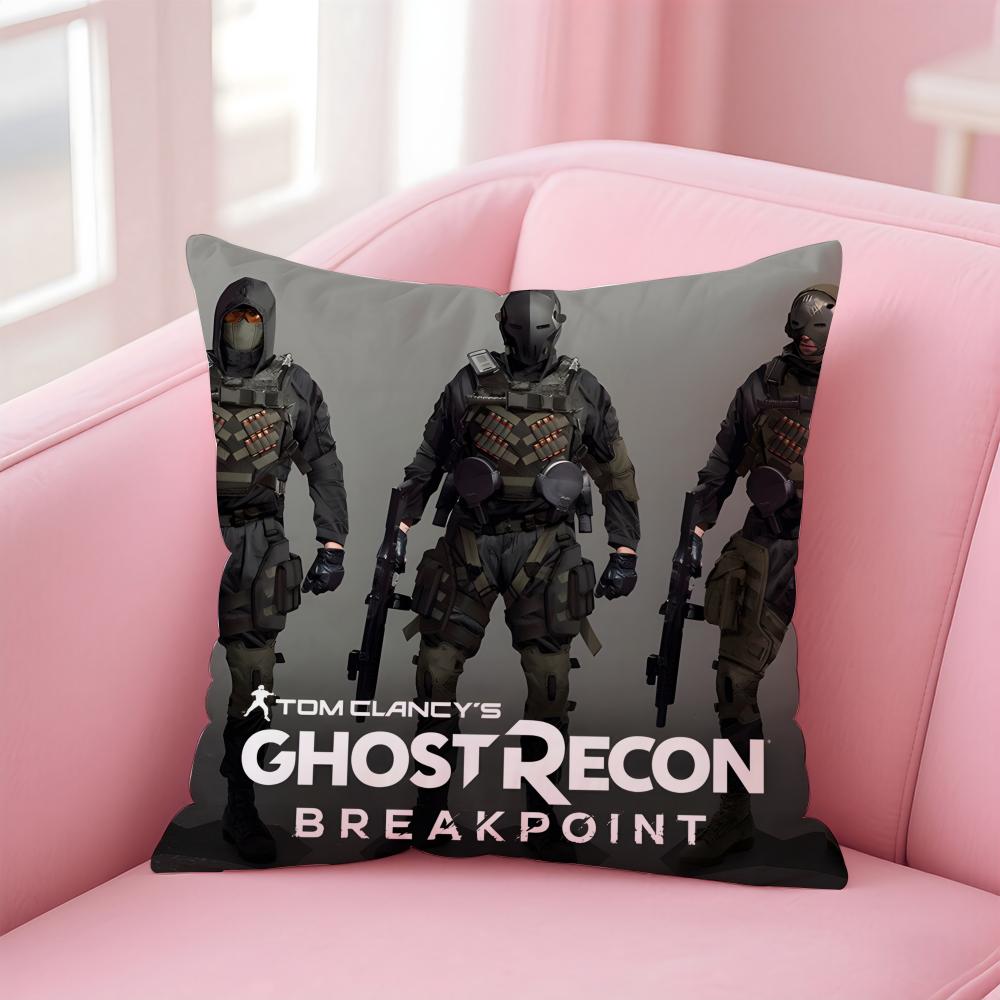 Tom Clancys GhostBreakpoint Cushion Cover Comfortable Reversible Pillow Cover Ideal For Car Sofa Bedroom & Beyond