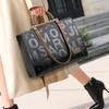 New Fashion Letter Embossed Tote Bag Commuter Business Large Capacity Ladies Clutch Bag Elegant Women's Handbag Can Be Crossbody One Shoulder Handheld
