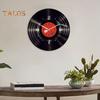 Vinyl Record Wall Clock High Accuracy Quiet Operation Battery Operated Music Room Decor Decoration Art Hanging Clock