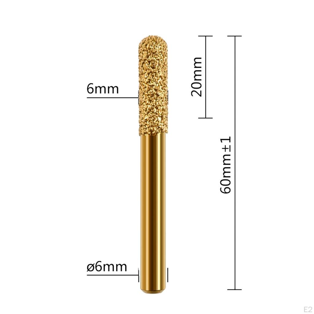 3 шт. шлифовальные сверла, сверла с алмазными заусенцами, круглая головка для