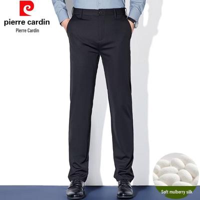 Мужские немнущиеся брюки прямого кроя в стиле business casual
