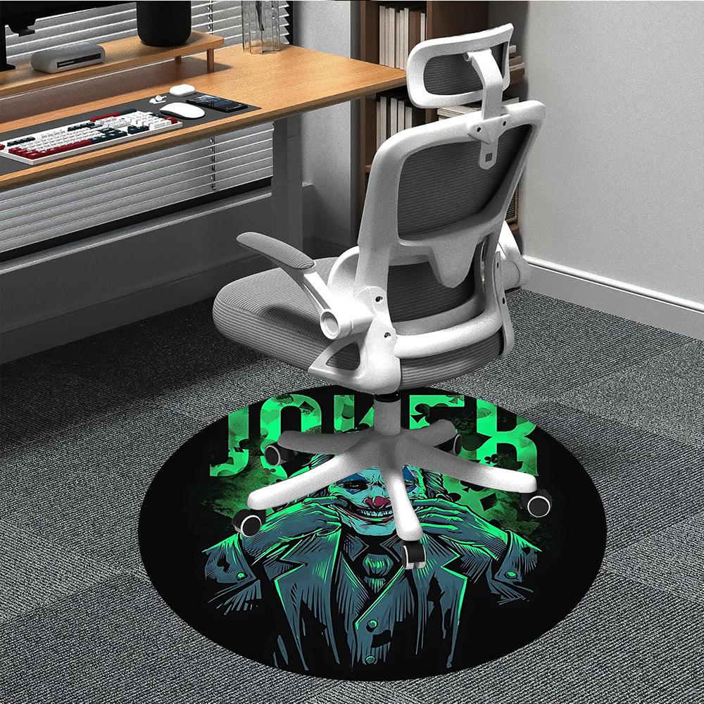 1pc Joker Clown Office Round Area Rug, Under Office Chairs Bedroom Living Room Home Decor, Room Deco, Available in Various Sizes081