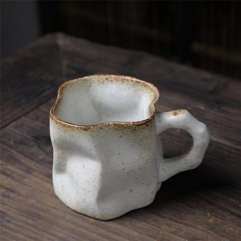 Special-Shaped Creative Ceramic Cup Supply Household Cup Kiln Change Water Cup High Value Coffee Cup