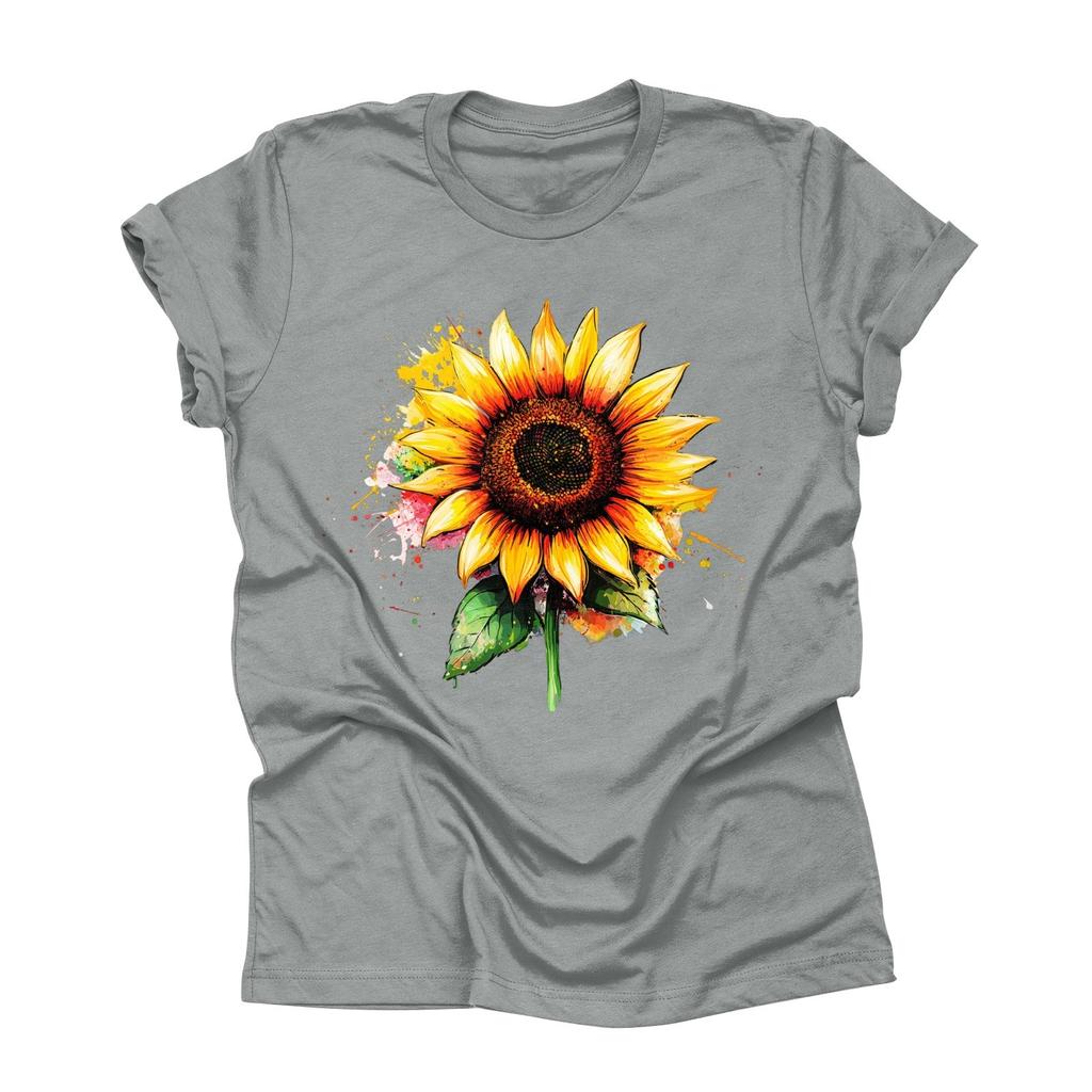 Unisex Casual Fashion Print Crewneck Loose T-shirt