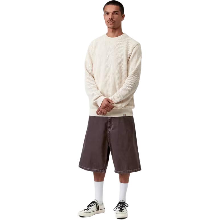 Carhartt WIP SS26 Шорты Брэндон Потертые Свободные Удобные Простые Плотный Деним Мужские шорты I036504-3IS-4J