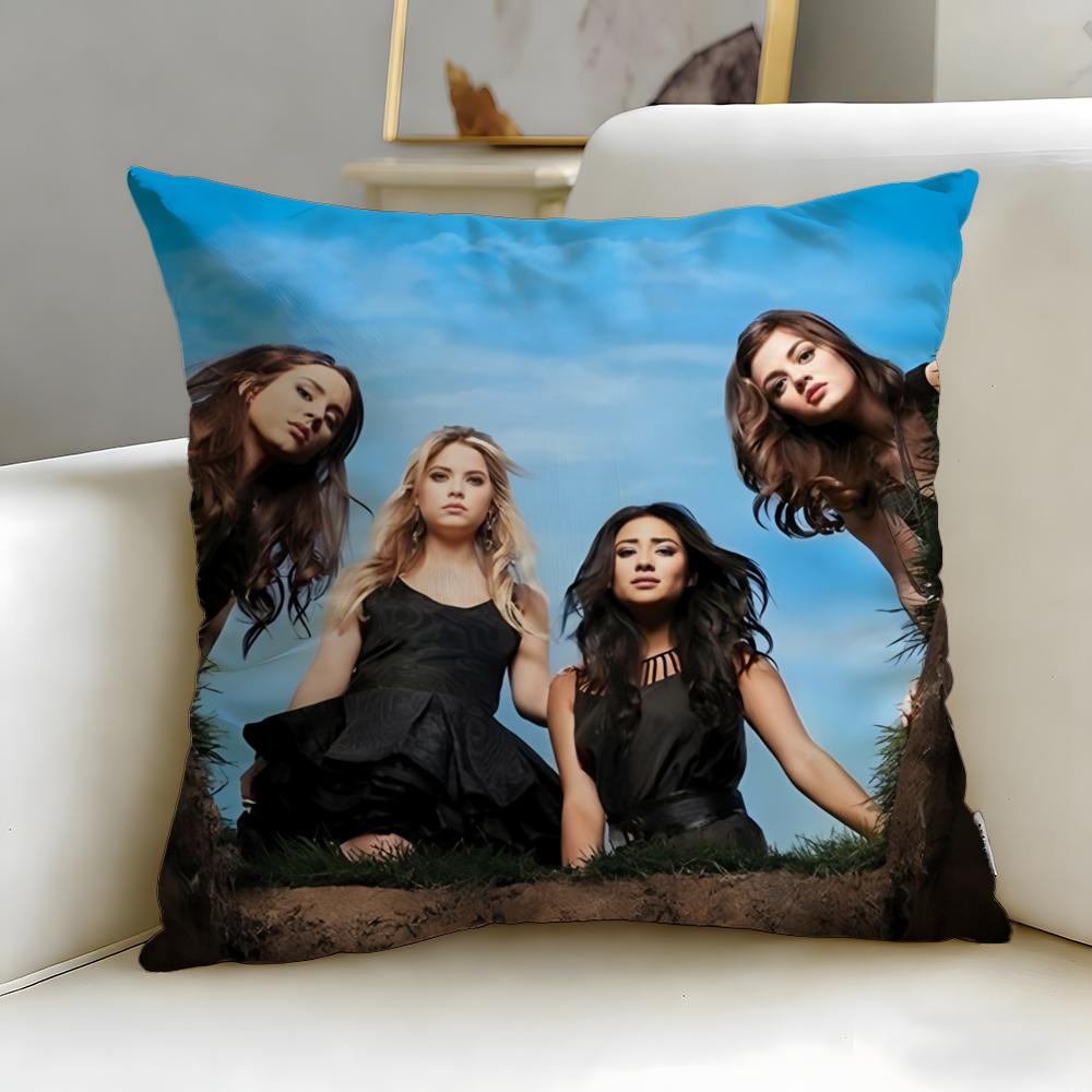 Trendy Ppretty Little Liarses Cushion Cover Soft EasyWash Pillow Case Versatile for Couch Bed Travel and Office