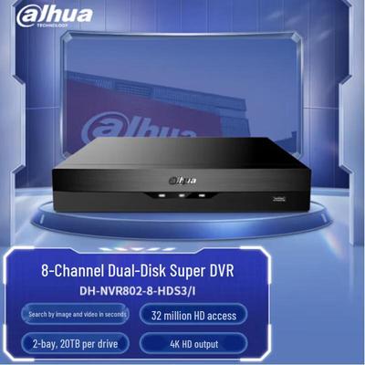 Dahua 8-канальный NVR с 2 отсеками, CN-вилка (адаптер в комплекте)