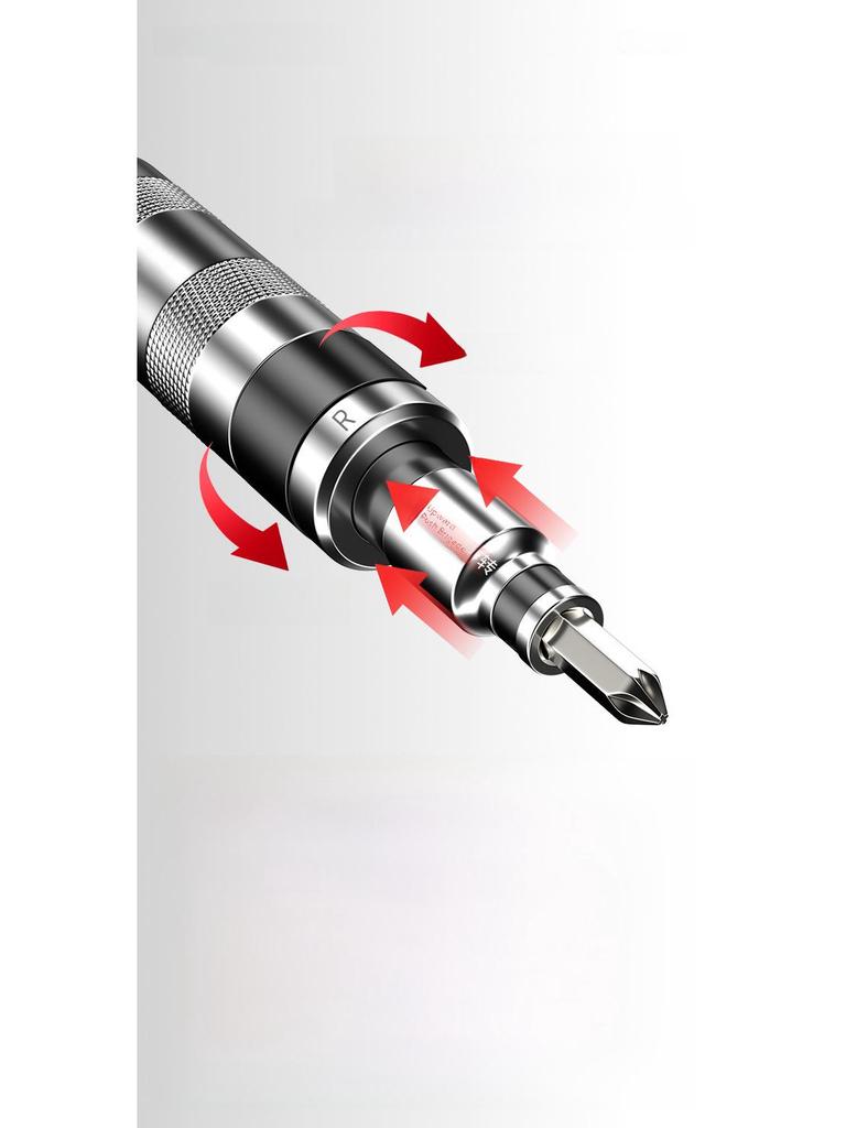 Набор отверток с ударным и молотковым механизмом: Ослабляйте, извлекайте и закручивайте винты без усилий.