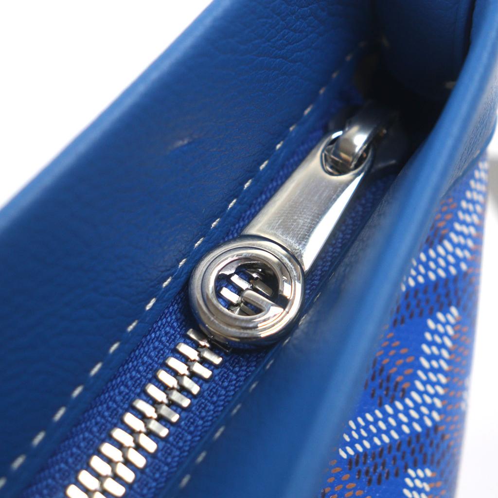Pristine GOYARD Clutch Bag Conti Pouch Blue Mens CONTIPPMLTY01CL01P Used
