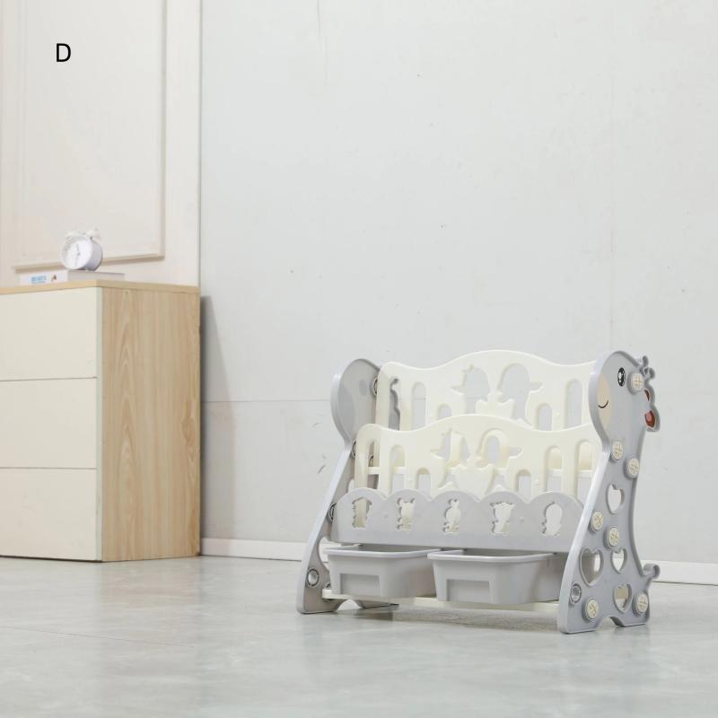 Children'S Bookcase Storage Integrated Simple Floor Baby Picture Book Rack Plastic Children'S Book Toy Rack