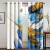 3D Современное искусство Цвет Моранди Шторы 2 панели Европейская роскошь Дом Гостиная Спальня Балкон Кухня Декоративные шторы