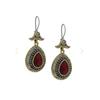 Didar Sultan Series Ruby Stone Set Drop Silver Тройной женский комплект украшений