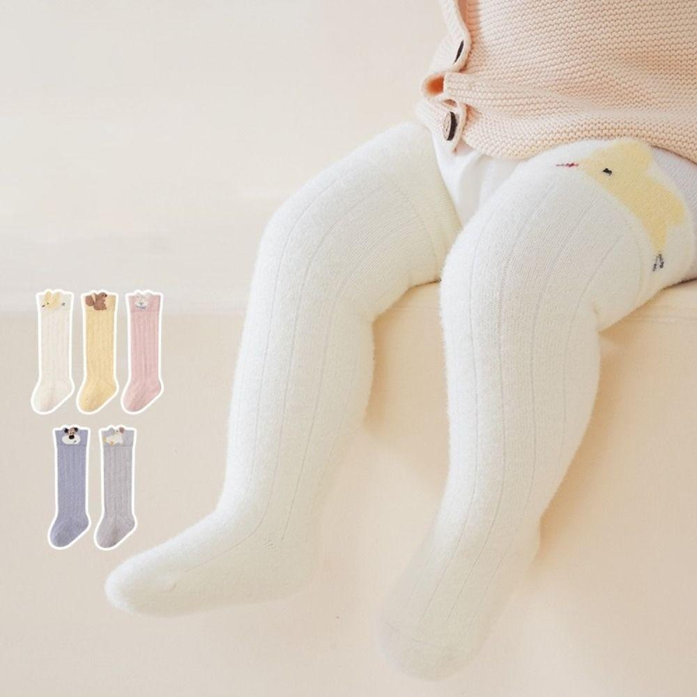 Thicken Newborn Long Socks Warm Leg Warmers Cute Toddler Socks for 0-3 Years Old