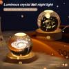Искусственный хрустальный шар, успокаивающий космический ночной светильник, прозрачные светящиеся звездные сферы