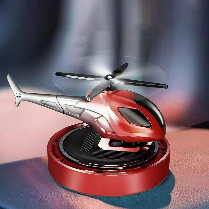 Solar Car Fragrance Helicopter Car Air Freshener Dashboard Ornaments Decor Interior Decoration Solar Rotating Aroma Diffuser