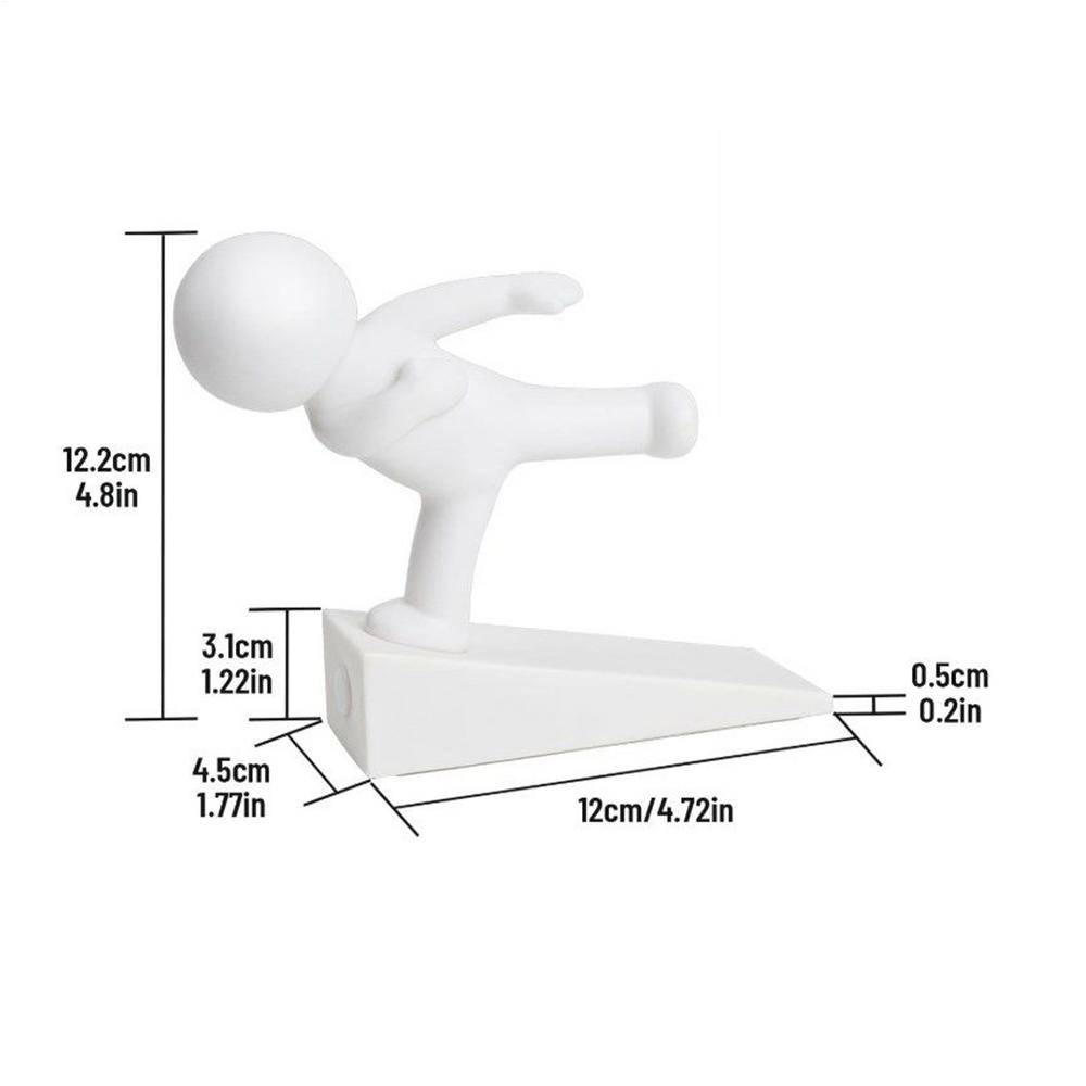 1 шт. Стопор для двери Нескользящий Ограничитель двери Декоративный клин для двери для дома, квартиры, рабочего места, общежития, спальни, гаража, отеля