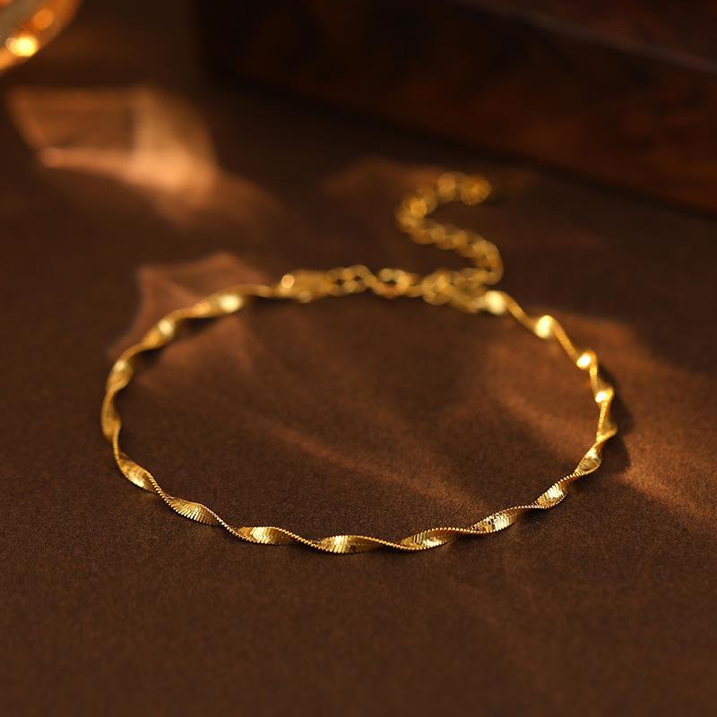 Браслет Banyan Tree S925 Silver Water Ripple — минималистичный женский летний аксессуар