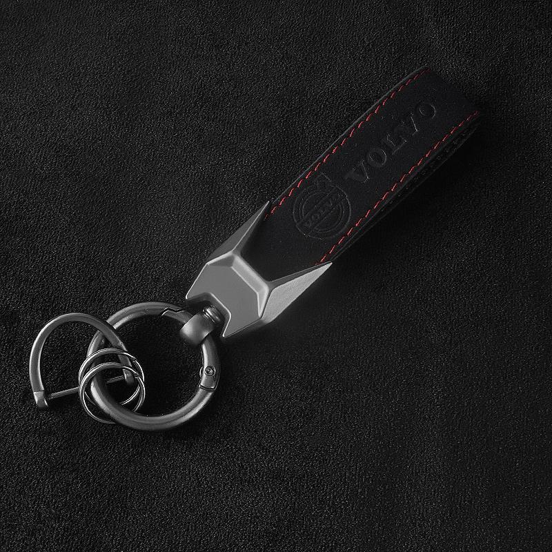 mrjvb7 Car Keychain Keyring Chain Hanging Pendant Fob Gifts For Volvo Xc60 Xc90 V40 V60 S60 V50 V90 S80 C40 XC40 V70 XC70 C30 Accessory