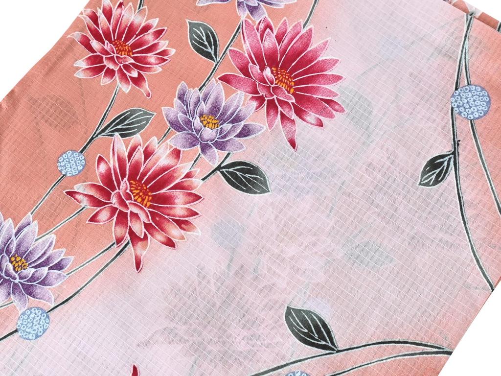 Оставьте образец, чтобы выбрать понравившийся вам, высокий, разный, простой в изготовлении комплект розовый [SAKIKU-EN] вы, цвет, качество, плетение, готовая юката, оби,