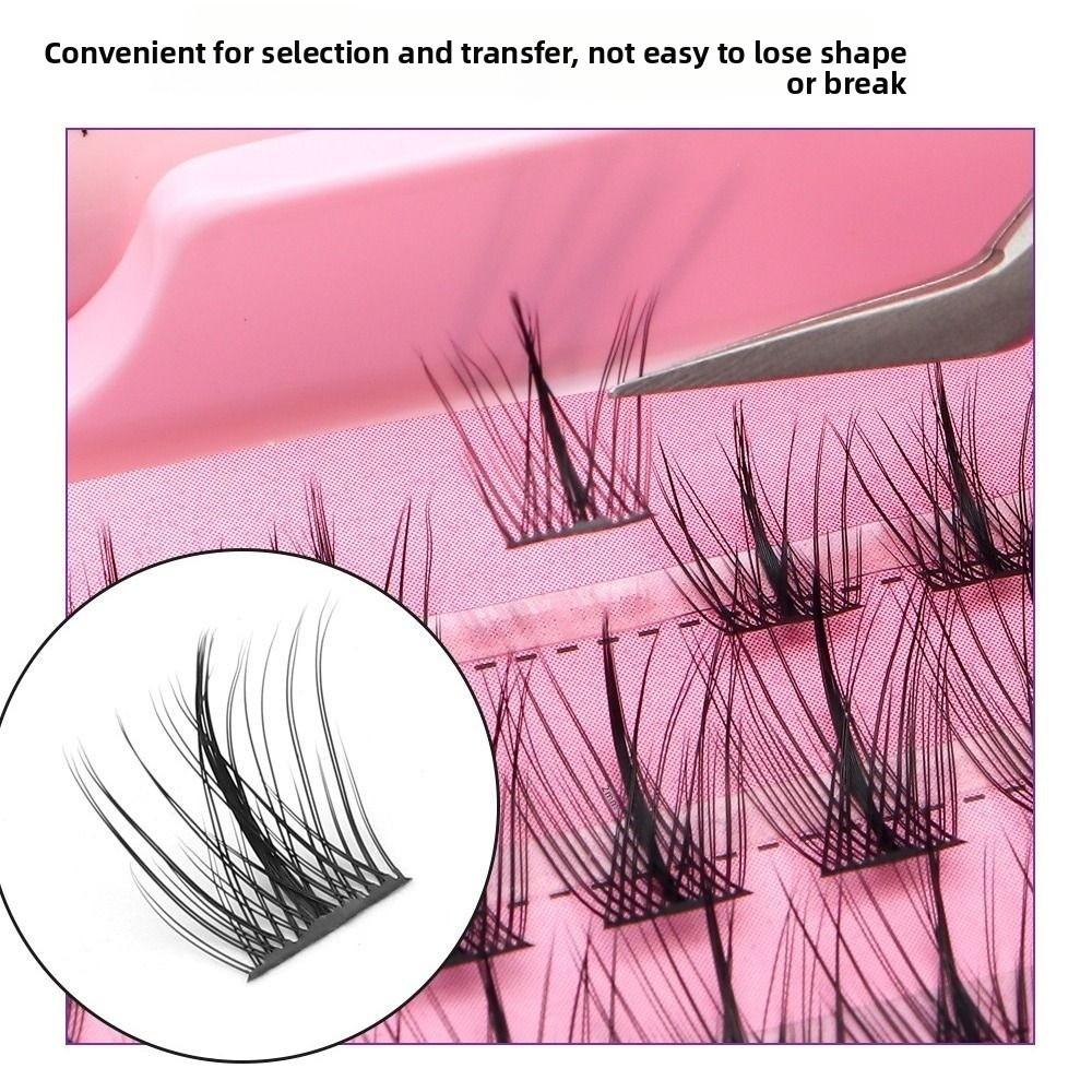 Multi Size Individual Lash Clusters Soft PBT Material Lash Cluster Kit For Beginner