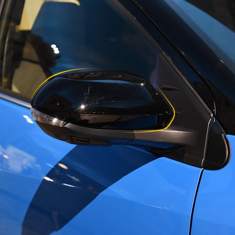 Для Mazda 2 hybrid 2024 ABS Глянцевый Черный Автомобильные Накладки на Рамку Зеркала Заднего Вида Декоративная Наклейка Аксессуары для Стайлинга Автомобиля