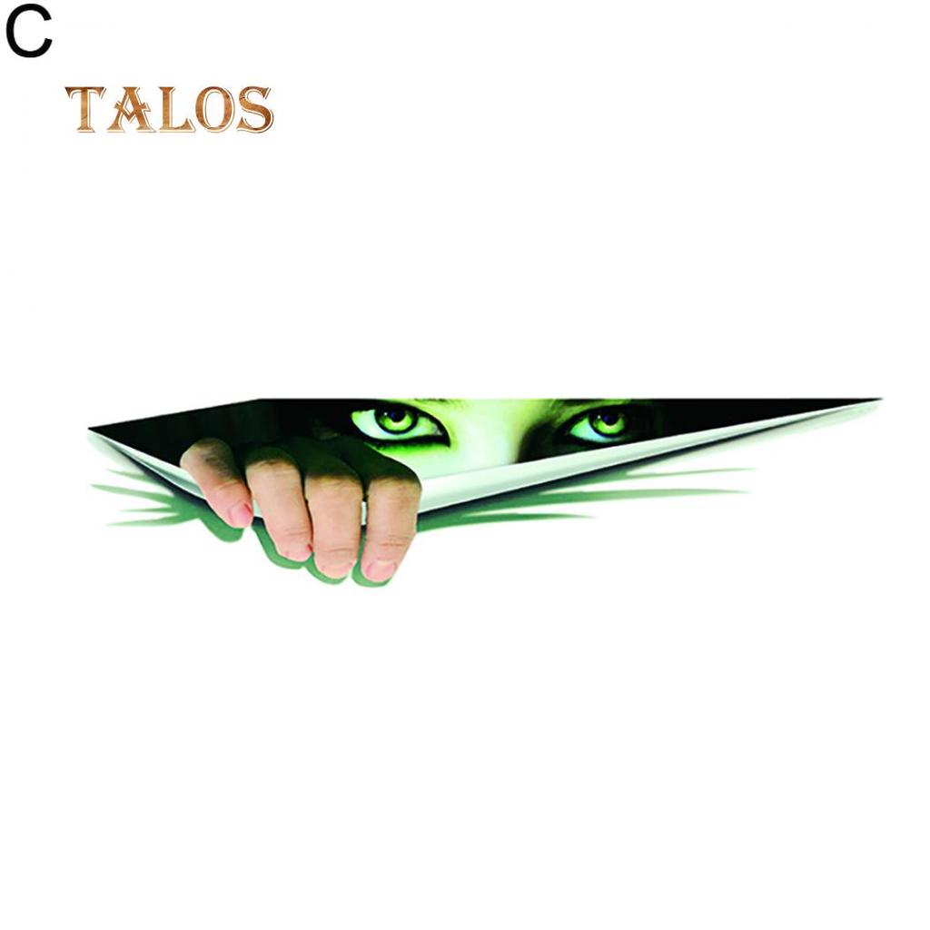 Funny Car Sticker 3D Peeking Animal Voyeur Reflective PET Decal Styling Decor Car's Goodsti