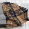 Классическое фланелевое одеяло в клетку - Мягкое покрывало для четырех сезонов, подходящее для кроватей, диванов или - Удобный подарок с шотландским клетчатым узором