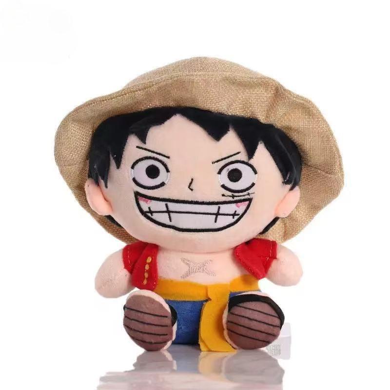 Original 20CM One Piece Anime Figures Plush Toys Luffy Zoro Toys Cartoon Plushie Stuffed Dolls Kids Birthday christmas Durable Gifts