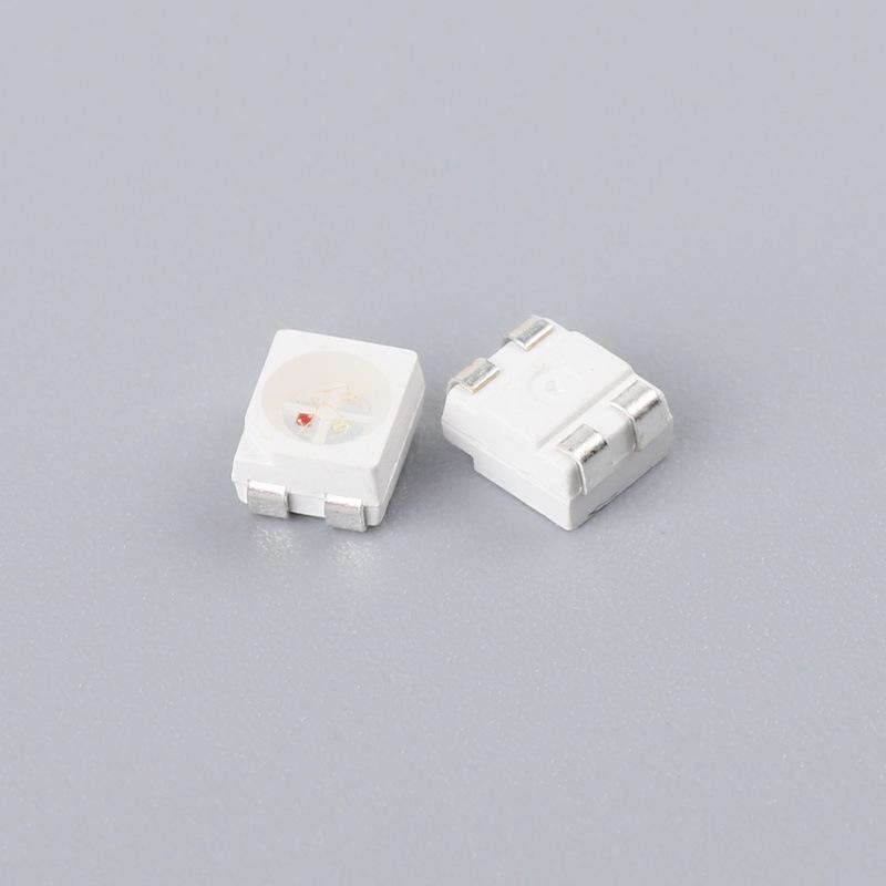 Светодиодные ламповые бусины 3528RGB с четырьмя выводами, медным кронштейном и золотой проволокой, угол свечения 120°, низкое световое затухание, интеллектуальное освещение