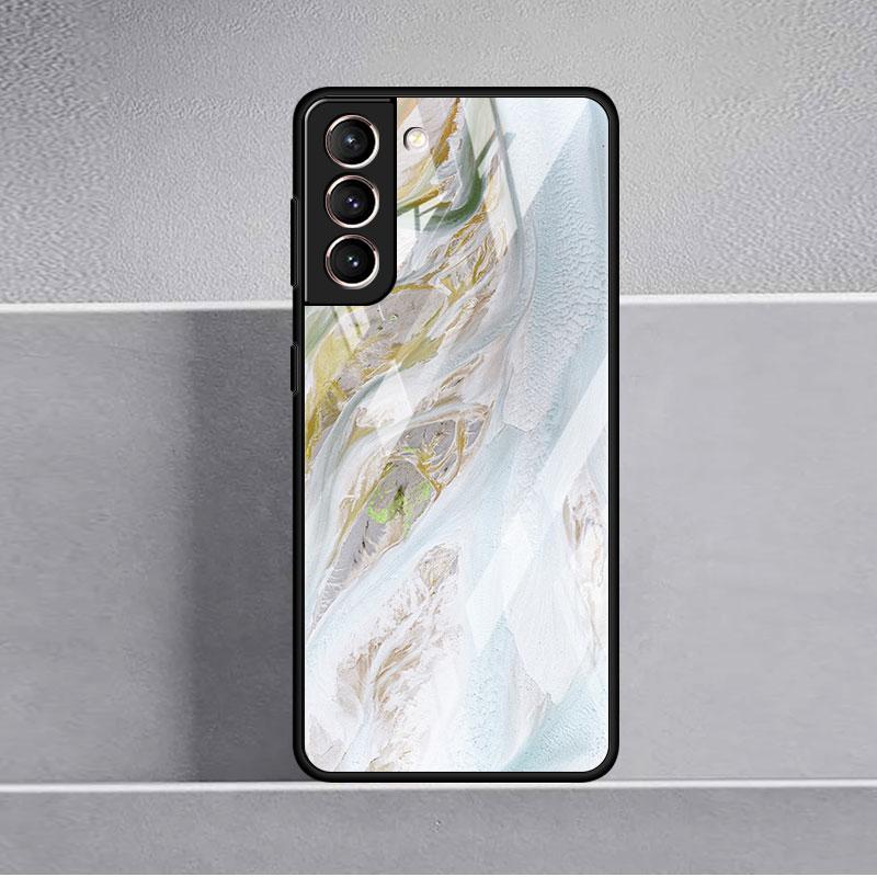 Роскошный стеклянный чехол с мраморным узором для Samsung Galaxy S22 S20 FE S21 Plus, чехол для телефона S10 5G S9 Note 20 Ultra 10 Lite Shell
