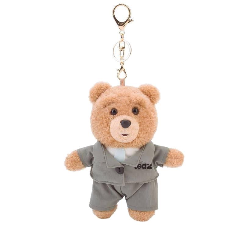 Плюшевый брелок Ted 2 Кавайный плюшевый мишка Аниме Хобби Мягкая игрушка Брелок Подвеска для сумки Куклы Рождественские Подарки на день рождения