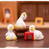 7PCS Miniature Duck Ornaments Lovely Tiny Duck Figurine Toys Lightweight Small Decor for Dollhouse Kids Birthday Party Gifts