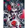 5D DIY Diamond Painting Horror Female Skeleton Diamond Embroidery Full Mosaic Kits Cross Stitch Home Decor Handmade Gifts