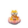 Buddha Style Lotus Pig Car Ornaments Resin Capybara Model Figure Good Luck Lotus Ornament  Table
