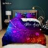 Rainbow Duvet Cover Set Girly Spiral Multicolor Bright Sequins Bedding Set for Kids Girls King Size Soft Microfiber Quilt Cover