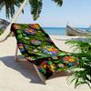 Colorful Daisy & Leaf Pattern Towel Beach towel quick-drying for travel outdoor sports jogging beach and swimming