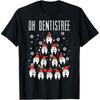 О Рождественская елка Dentistree Зубы Стоматология Зубной Стоматолог Футболки Юмор Уличная одежда Футболка С коротким рукавом Унисекс Свободная одежда