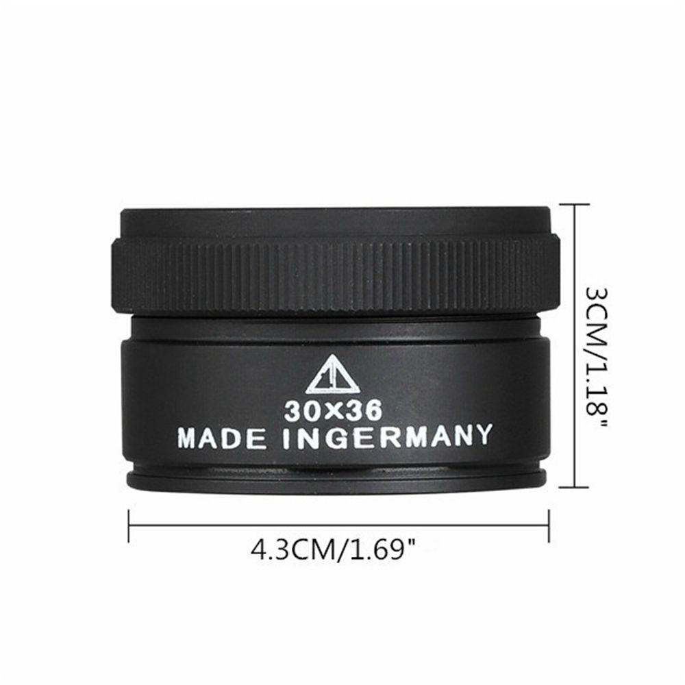 Portable Mini Jewelry Appraisal HD 30X 36mm Magnifying Glass Loupe Optical Lens Magnifier
