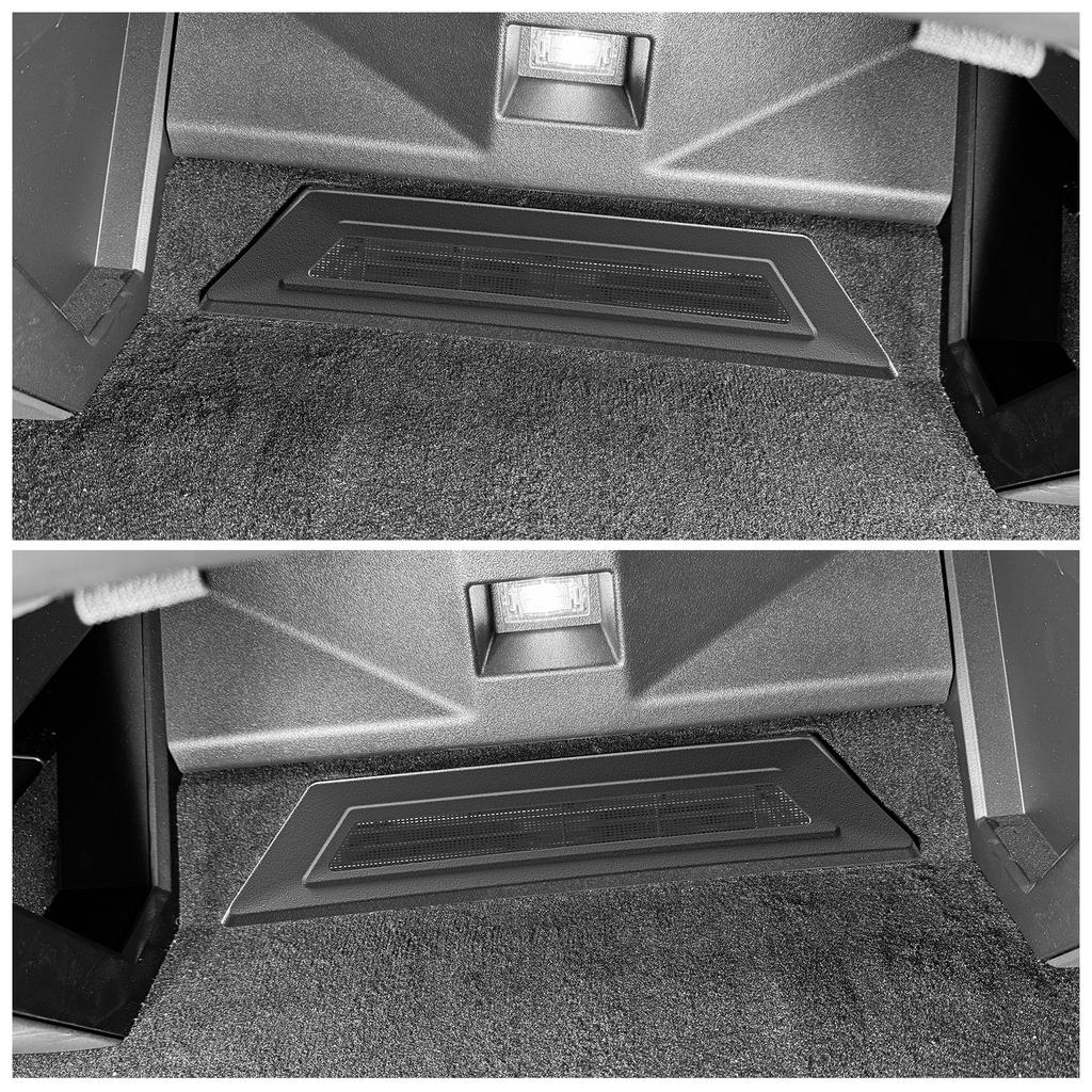 For Tesla Cybertruck 2024-2025 Rear Row Air Outlet Protective Cover Anti-blocking Air Vent Grille Protector Car Accessories 2pcs