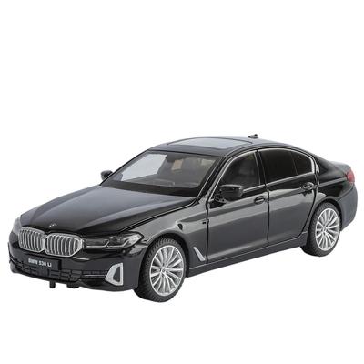 1/24 Модель автомобиля BMW 530LI из сплава, звук и свет, инерционный механизм, детская игрушка, предметы коллекционирования, подарок на день рождения