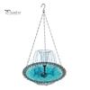 Подвесная ванна для птиц с солнечным фонтанным насосом для сада, поднос для кормушки колибри, солнечная энергия, фонтан, ванна для птиц, чаша для улицы