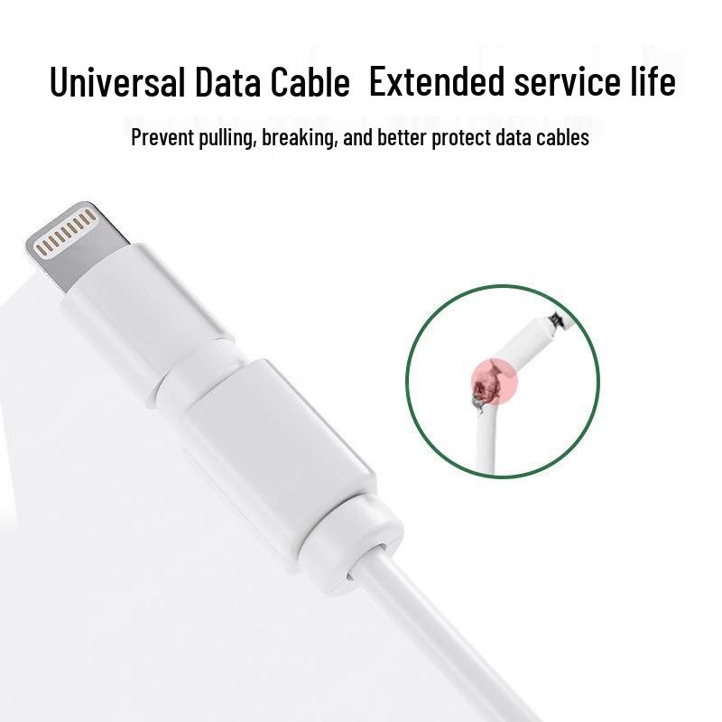 Защитная оплетка для кабеля: Предотвращает поломку и перегибание зарядного устройства для iPad, планшетов и телефонов; также защищает от кошачьих укусов.