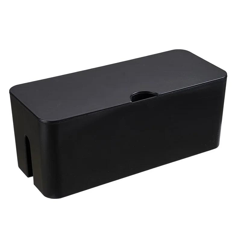 Ящик для хранения кабеля, деревянный чехол для хранения линии электропередачи, пылезащитный органайзер для розеток для зарядного устройства, чехол для проводов, домашний органайзер для намотки кабеля