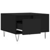  Coffee Table, Black, 55x55x36.5 Cm, Wood-based Material