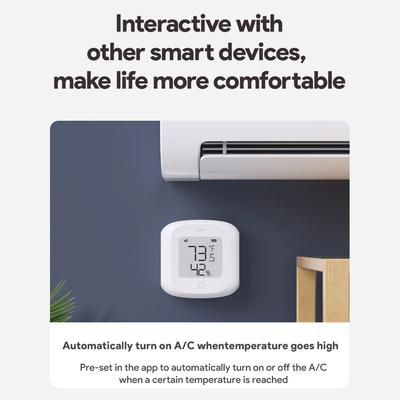 Монитор температуры и влажности Zigbee Интеллектуальный датчик температуры и влажности с ЖК-экраном в помещении