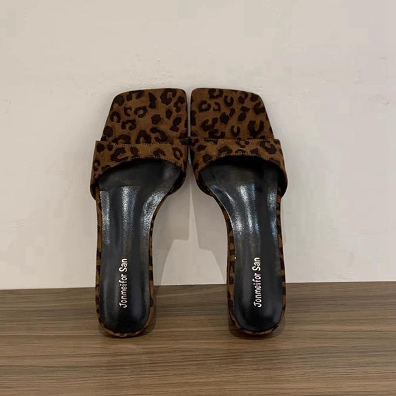 Fashion SUOJIALUN 2025 Summer New Women Slipper Fashion Med Wedge Heel Slip On Slides Shoes Ladies Elegant Outdoor Dress Flip Flop Shoes