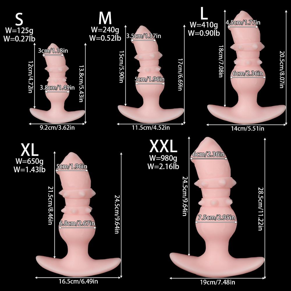 Fantasy Silicone Dog Shape Dildo Anal Plug Soft Body Safe Adult Pleasure Toy